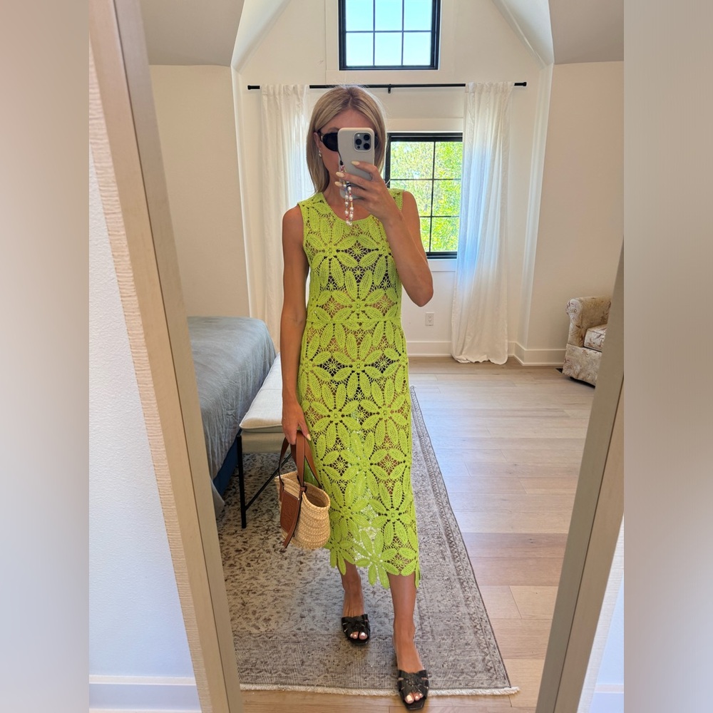 Crochet vacation pool dress cover up